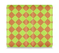 EtherSpher Buffalo Plaid Giallo Verde Cioccolato Premium in Pelle di Carta di Registrazione e Assicurazione Titolare Auto Truck Comparment Accessori Case per qualsiasi auto, camion, moto, rimorchio o