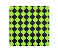 EtherSpher Buffalo Plaid Giallo Verde Nero Makeup Bag Panno Lente Fotocamera Borsa Cosmetica Portatile Organizer Wrap 21.7 X 21.7 Wrapper Per Articoli Da Toeletta, Buffalo Plaid Giallo Verde Nero,