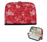 EtherSpher Canada Rosso Foglia D'acero Matita Penna Astuccio Grande Capacità Verticale Sacchetto di Immagazzinaggio Multi-Slot Organizer Box per Adolescenti Cosmetici estuches para lapices escolares