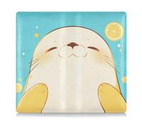 EtherSpher Carino Cartone Animato Colore Limone Sigillo In Pelle Auto Registrazione & Assicurazione Titolare Della Carta Del Raccoglitore Accessori Caso per Carte, Essenziale Documento