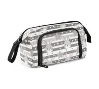 EtherSpher Carino Coniglio Grigio Matita Astuccio Organizzatore Grande Capacità Astuccio Rigido con Cerniera per Le Donne Rientro a Scuola Forniture bolsa para guardar lapiz