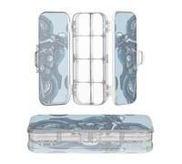 EtherSpher Cartone animato bello nero moto progettato matita scatola di plastica doppio ponte penne caso scatole per forniture d'arte con coperchio a scatto