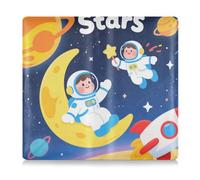 EtherSpher Cartone animato carino astronauta bianco in pelle PU Toursuit auto registrazione e assicurazione titolare della carta di credito Automobile Wallet Case Organizer per patente di guida, carte