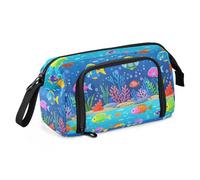 EtherSpher Cartone animato Carino Colore Pesce Grande Astuccio Grande Capacità Carino Matita Caso con Slot per Teens College cartuchera para lapices de nina