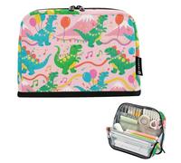 EtherSpher Cartone animato Carino e Colorato Dinosauri Matita Box Grande Capacità Trucco Sacchetti Carino Caso Portamatite per Adulti Preppy School cartera para lapices escolares de nina