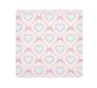 EtherSpher Cartone animato Carino Peach Bow Travel Pouch Camera Lens Panno Protettivo Viaggio Make Up Organizzatore Wrap 21.7 X 21.7 Wrapper Organizzatori Cosmetici Per Viaggi, Carino fiocco pesca del