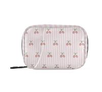 EtherSpher Cartone animato Carino Rosso Ciliegie Medicine Borse per le donne con Scomparti staccabili Riutilizzabile Medicina Pillola Organizer per borsa