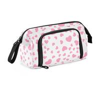 EtherSpher Cartone animato Carino Rosso San Valentino Amore Scuola Matita Caso Grande Capacità Box Organizer con Slot per Adolescenti Asilo funda para lapiceros