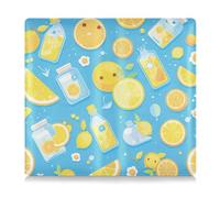 EtherSpher Cartone animato Succo di Frutta Estate Blu Premium Pelle Auto Registrazione e Assicurazione Titolare Della Carta Del Raccoglitore Documenti per Carte, Documento Essenziale, Patente di Guida