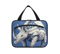 EtherSpher Cartoon Armadillo 4 luglio Independence Day appeso borsa da toilette da viaggio appeso con gancio, designer necessità borsa trucco per gli elementi essenziali da viaggio lavoro maleta para