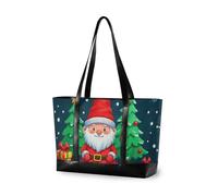 EtherSpher Cartoon Carino Buon Natale Babbo Natale borse essenziali per le donne professionali con cerniera borsa per il lavoro per la scuola con pranzo estuche para laptop 14 pulgadas