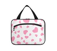 EtherSpher Cartoon Carino Rosso San Valentino Amore appeso borsa da viaggio kit da toilette con gancio, designer portatile rasatura kit borse per gli uomini per papà bagno bolsos para hombre L