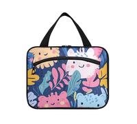 EtherSpher Cartoon Childish Cute Animals Colorful appeso borse per le donne viaggio con gancio, designer espandibile snack bag per viaggio must have bagno porta cosmeticos mujer para cartera L