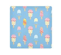 EtherSpher Cartoon Cute Blue Peach Ice Cream Travel Cosmetic Bag Camera Lens Panno Portatile Organizzatore di Viaggio Wrap 21.7 X 21.7 Wrapper Organizzatori Cosmetici Per Viaggi, Gelato carino blu