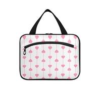 EtherSpher Cartoon Cute Red Valentine Love appeso mens borsa da toilette con gancio, designer borse pieghevoli per gli uomini per i viaggiatori lavoro bolso de mano para hombre L, Cartone animato