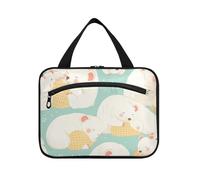 EtherSpher Cartoon Sleeping Tasmanian Devil Light Green appeso borsa da viaggio kit da toilette con gancio, designer pieghevole kit da toilette per mamma hotel bolsa de maquillaje para mujer L