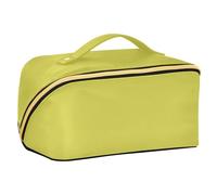 EtherSpher Chartreuse - Beauty case con divisori, grande, da donna, con scomparti e manico