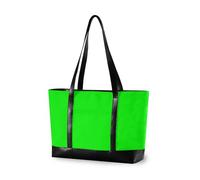 EtherSpher Chartreuse moderno grande laptop tote bag con cerniera strutturato tote per le donne lavorare con tablet bolsas para computadoras de mujer