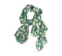 EtherSpher Chic Calla Lily Turchese Lunga hijab moda sciarpa di seta per le donne capelli per testa bufandas para mujer para frio
