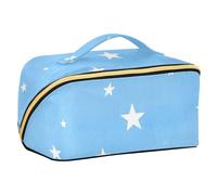 EtherSpher Childish Star Blue Designed Toiletry Bag con divisori Essentials Capacità Travel Cosmetic Bag Accessori da viaggio