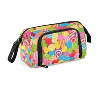 EtherSpher Colorato Cartoon Candy Food Pencil Case Organizer Grande Capacità Della Cassa Della Matita Holder con Cerniera per Adolescenti Kindergarten lapiceros para mujer