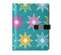 EtherSpher Colorato Cartoon Stars cuoio foderato composizione notebook portatile college ha governato i quaderni per il diario 6.7x9.2
