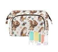 EtherSpher Colorato Comune Poiana Buffalo Plaid Fiocchi di Neve Natale Cosmetici Borsa Essenziale Viaggio Trucco Borse Gioielli per Cosmetici Articoli da toeletta, colorato Poiana Buzzard Plaid