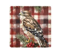 EtherSpher Colorato Comune Poiana Buffalo Plaid Fiocchi di Neve Sacchetti Cosmetici di Natale Lente Della Macchina Fotografica Panno Magico Sacchetto di Trucco Organizzatore Wrap 21.7 X 21.7 Wrapper