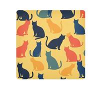 EtherSpher Colorato Gatto Oro Trucco Organizer Bag Camera Lens Panno Portatile Organizzatore di Viaggio Wrap 21.7 X 21.7 Wrapper Organizer Borse Per Le Donne, Colorato Cat Gold, 21.7x21.7in