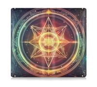 EtherSpher Colorato Misterioso Tarocco Astrologia Premium Pelle Auto Registrazione & Assicurazione Titolare Carta di Veicolo Glove Box per Documenti Essenziali, Patente di Guida, Carte