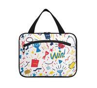 EtherSpher Colore Cartoon Graffiti appeso trucco borsa per il viaggio con gancio, designer necessità borse trucco per accessori per le donne hotel organizador de maquillaje para L, Graffiti del