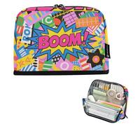 EtherSpher Colorful Cartoon Boom Fashion Pencil Pen Case Grande Capacità Trucco Sacchetti Slot Coin per Teen Preppy School cartucheras escolares para ninas