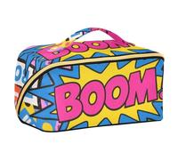 EtherSpher Colorful Cartoon Boom Fashion Progettato Makeup Bag con divisori Portatile Hanging Travel Toiletry Bag con Scomparti & Maniglia