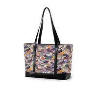 EtherSpher Colorful Cartoon Carino Hornbill Grande Capacità borsa del computer portatile per il lavoro con cerniera tote borse per Viaggi Piscina Nuotare Spiaggia Vacanza Spiaggia Necessità con pranzo