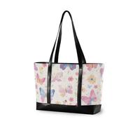 EtherSpher Colorful Farfalla Fiori Impermeabile borsa del computer portatile per le donne 14 con cerniera lavoro tote bag per gli uomini con pranzo cartera para laptop de mujer