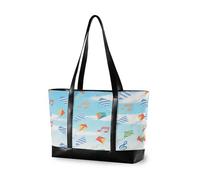 EtherSpher Colorful Kite Note Flying borsa di modo per le donne con borse della chiusura lampo per il lavoro per l'università con bolso para laptop mujer