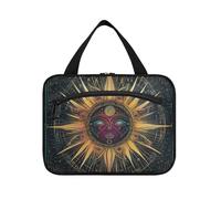 EtherSpher Colorful Mysterious Tarot Astrological Sun appeso grande borsa da toilette da viaggio con gancio, designer essenziale make up borsa per il viaggio deve viaggiare bolsa para guardar