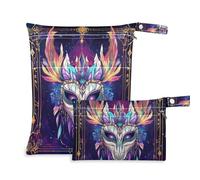 EtherSpher Colorful Mystic Tarot Astrological Mask impermeabile sacchetto asciutto impermeabile 2 Pack elementi essenziali da viaggio per bambino con maniglie per spiaggia, pannolini per bambini