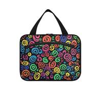 EtherSpher Colorful Spiral Shaper appeso grande borsa da toilette appeso con gancio, borsa della medicina di modo del progettista per le donne che viaggiano cartera para maquillaje L, Shaper a spirale