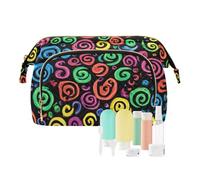 EtherSpher Colorful Spirale Shaper Toiletry Bag Impermeabile Grande Make Up Bag Donne Moneta Cambiamento Borsa per Gioielli Organizer, Shaper a spirale colorato, 1 size