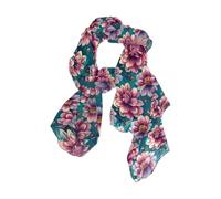 EtherSpher Colorful Vintage Flowers Lunga pashmina funky sciarpa di seta per le donne capelli per la sera chales para mujer