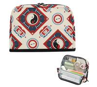 EtherSpher Cultura Cinese Bagua Modello Matita Astucci Grande Capacità Make Up Borse Portatile Moneta per Ragazzi Grado Scuola Forniture cartuchera para ninos