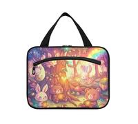 EtherSpher Cute Cartoon Animals Rainbow Color1 appeso borse da viaggio con gancio, designer lavabile medicina borse per le donne campeggio estuche de maquillaje para mujer L, simpatici animali dei