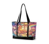 EtherSpher Cute Cartoon Animals Rainbow Color1 semplice borsa da lavoro con scomparto per laptop con cerniera libro tote per pendolari con bolsa para laptop mujer
