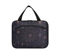 EtherSpher Dark Wind Vampire Web Moon appeso borsa cosmetica da viaggio con gancio, designer essenziali borse medicine per viaggiare donne bagno bolso de para mujer L, Luna web vampiro vento scuro