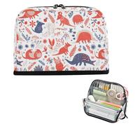 EtherSpher Delicato cartone animato Armadillo Rosso Portapenne Grande Capacità Trucco Bag Robusto Organizer Box per Studenti College cartuchera escolar para ninos