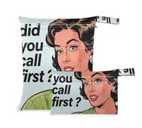 EtherSpher Did You Call First - Borsa riutilizzabile per palestra, confezione da 2, per costume da bagno con manici per piscina, spiaggia