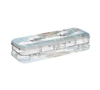 EtherSpher Divertente Koala Retro Vasca Da Bagno Progettato Cancella Matite Box Double Deck Penne Marker Case Per Articoli di Cancelleria Con Coperchio Snap-Tight