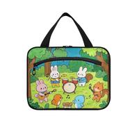 EtherSpher Divertente personalizzato musica concerto animale appeso borse da viaggio da viaggio per le donne con gancio, designer espandibile make up bag per gli elementi essenziali da viaggio