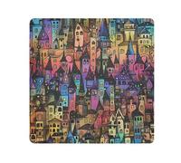 EtherSpher Dream Castle Animation Style Makeup Travel Bag Camera Lens Cloth Magic Toiletry Organizer Travel Wrap 21.7 X 21.7 Wrapper per l'organizzazione, Stile di animazione del castello dei sogni,